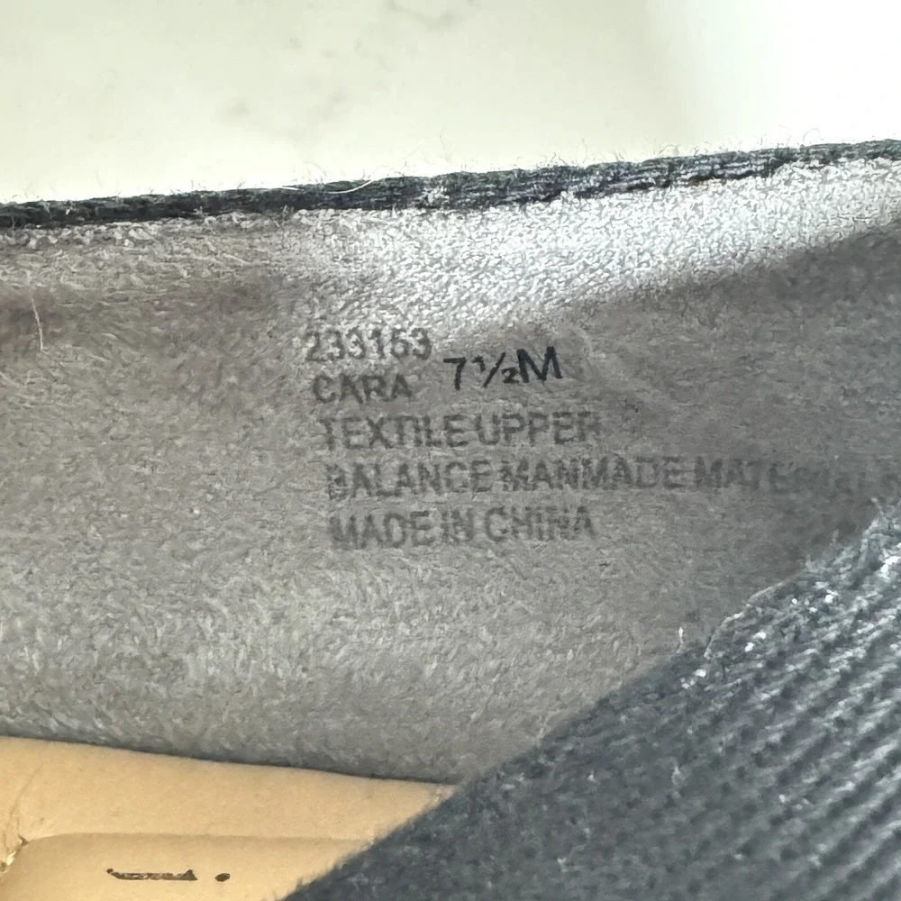 Joie Cara Espadrille Flats Women 7.5 Black Canvas Jute Slip On Shoes‎